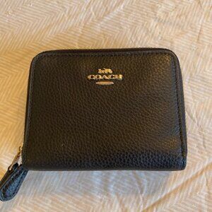 Medium Black Coach Wallet/Change Purse/Billfold/Card Holder